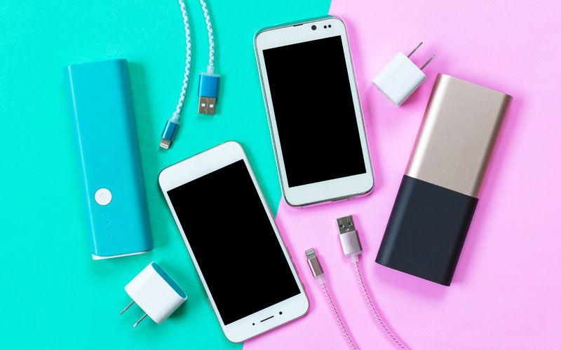 mobile phone and chargers